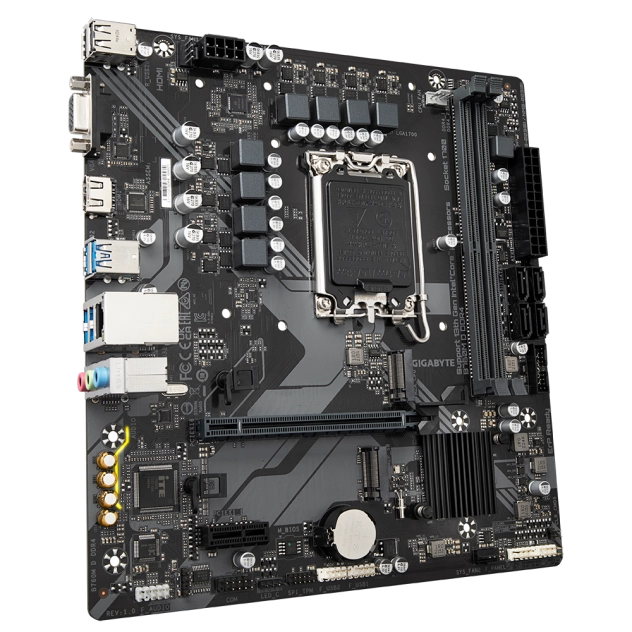 Mainboard Gigabyte B760M H (rev. 1.0) Ultra Durable | Intel B760, Socket 1700, Micro ATX, 2 khe DDR5